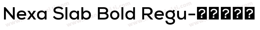 Nexa Slab Bold Regu字体转换